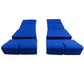 BRIDE Replacement Recliner Seat Cushion Pads – Blue (3-Piece Set)