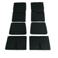 BRIDE Replacement Recliner Sea Cushion Pads – Black LOW MAX Gradation Logo (3-Piece Set)