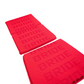 BRIDE Replacement Non-Recliner Fixed Back Seat Cushion Pads – Red Gradation Logo (3-Piece Set)