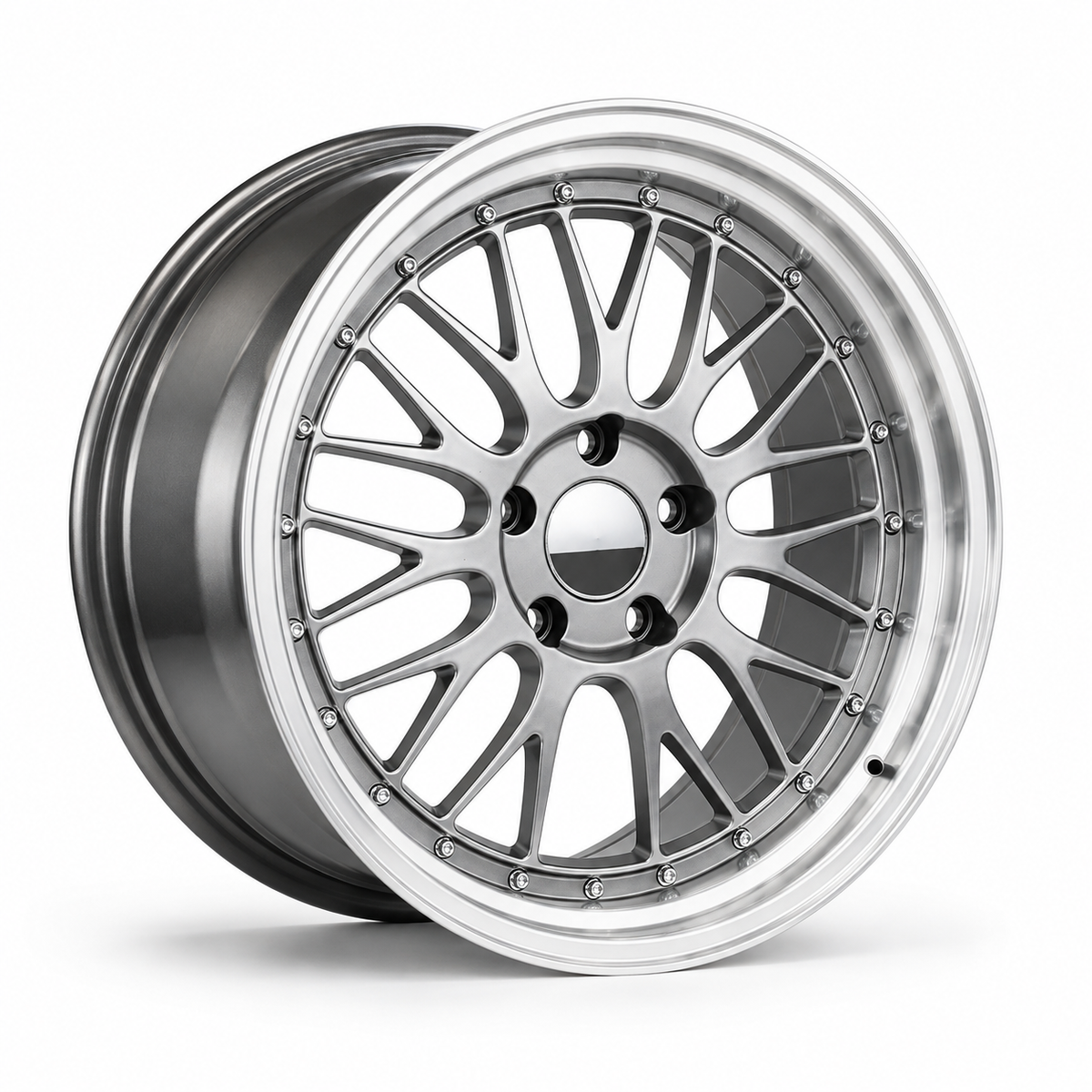 BTS-2 | BBS LM Style Wheels Hyper Black Machined Lip