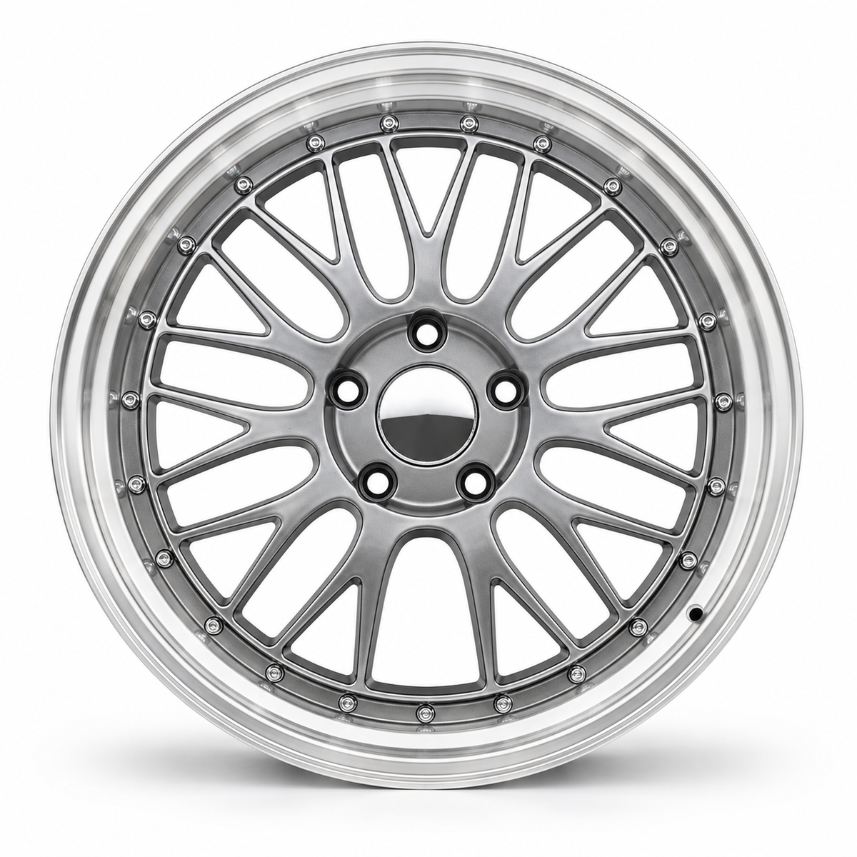 BTS-2 | BBS LM Style Wheels Hyper Black Machined Lip