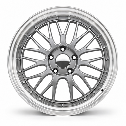 BTS-2 | BBS LM Style Wheels Hyper Black Machined Lip