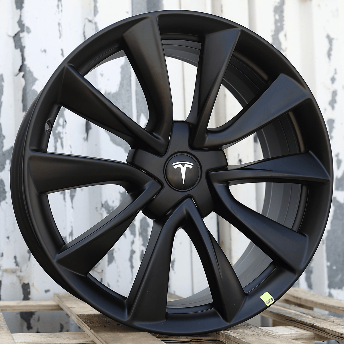 Matte Black Stiletto Wheels Fits TESLA MODEL 3 & Y 19X8.5" ET40 5X114.3
