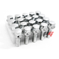 20pcs M12x1.25 Wheel Lug Bolts Shank 28mm For Chrysler 200/ Dodge Dart/ Jeep Silver