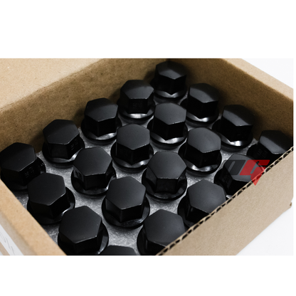 20pcs Black M12x1.25 Cone Seat Wheel Lug Bolts For Dart, Compass, Renegade, Cherokee