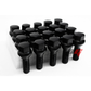 20pcs Black M12x1.25 Wheel Lug Bolt 28mm Shank For Cherokee, Compass, Renegade, Dart
