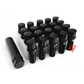 20pcs Black M14x1.5 Spline Tuner Lug Bolts 28mm Shank for Aftermarket Volkswagen Wheels