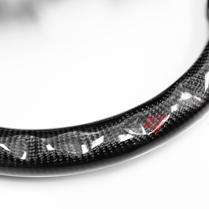 FOR 2015-2018 FORD FOCUS MK3 CARBON FIBER & LEATHER STEERING WHEEL