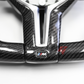 FOR BMW F3X 1-4 SERIES / F8X M2 M3 M4 / X3-X6 REAL CARBON FIBER PERFORMANCE STEERING WHEEL