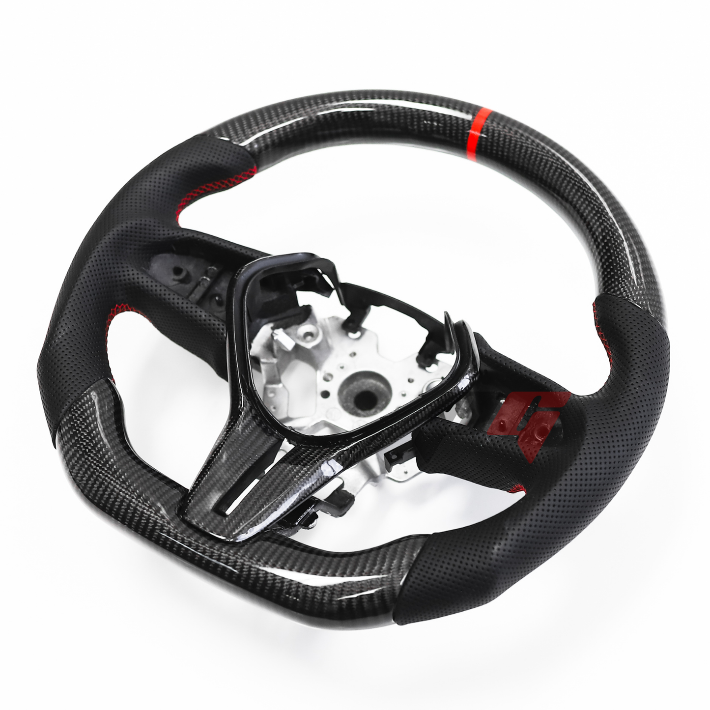 FOR INFINITI Q50 2019+/ Q60 2017+ CARBON FIBER & LEATHER STEERING WHEEL