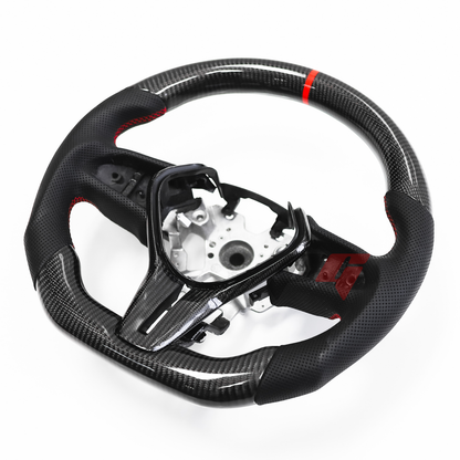 FOR INFINITI Q50 2019+/ Q60 2017+ CARBON FIBER & LEATHER STEERING WHEEL