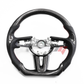 FOR 2019-2023 MAZDA3 CARBON FIBER & LEATHER STEERING WHEEL