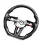 FOR 2019-2023 MAZDA3 CARBON FIBER & LEATHER STEERING WHEEL