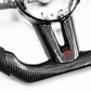 FOR 2019-2023 MAZDA3 CARBON FIBER & LEATHER STEERING WHEEL
