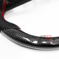 FOR 2019-2023 MAZDA3 CARBON FIBER & LEATHER STEERING WHEEL