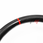 FOR 2013-2023 LEXUS IS CARBON FIBER & LEATHER STEERING WHEEL