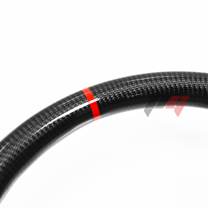 FOR 2013-2023 LEXUS IS CARBON FIBER & LEATHER STEERING WHEEL