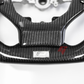 FOR 2013-2023 LEXUS IS CARBON FIBER & LEATHER STEERING WHEEL