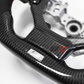 FOR 2013-2023 LEXUS IS CARBON FIBER & LEATHER STEERING WHEEL