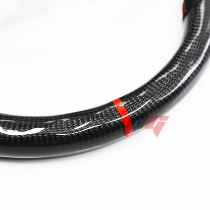 FOR 2013-2019 CADILLAC ATS/ ATS V CARBON FIBER & LEATHER STEERING WHEEL