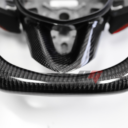 FOR 2020-2023 CADILLAC CT4/ CT5 CARBON FIBER & LEATHER STEERING WHEEL