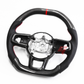 FOR 2018-2023 JEEP WRANGLER JL GLADIATOR CARBON FIBER & LEATHER STEERING WHEEL