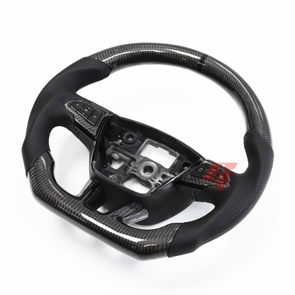 FOR 2015-2018 FORD FOCUS MK3/RS/ST CARBON FIBER & LEATHER STEERING WHEEL