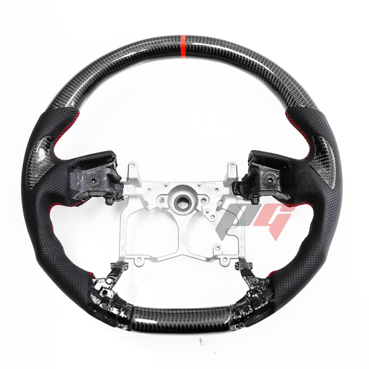 FOR 2014-2021 TOYOTA TACOMA/ 4RUNNER/ TUNDRA CARBON FIBER & LEATHER STEERING WHEEL