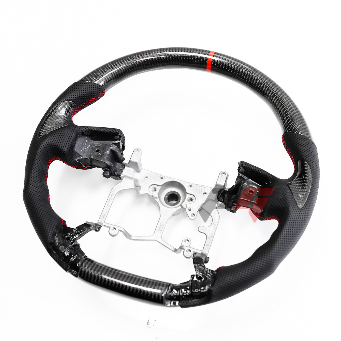 FOR 2014-2021 TOYOTA TACOMA/ 4RUNNER/ TUNDRA CARBON FIBER & LEATHER STEERING WHEEL