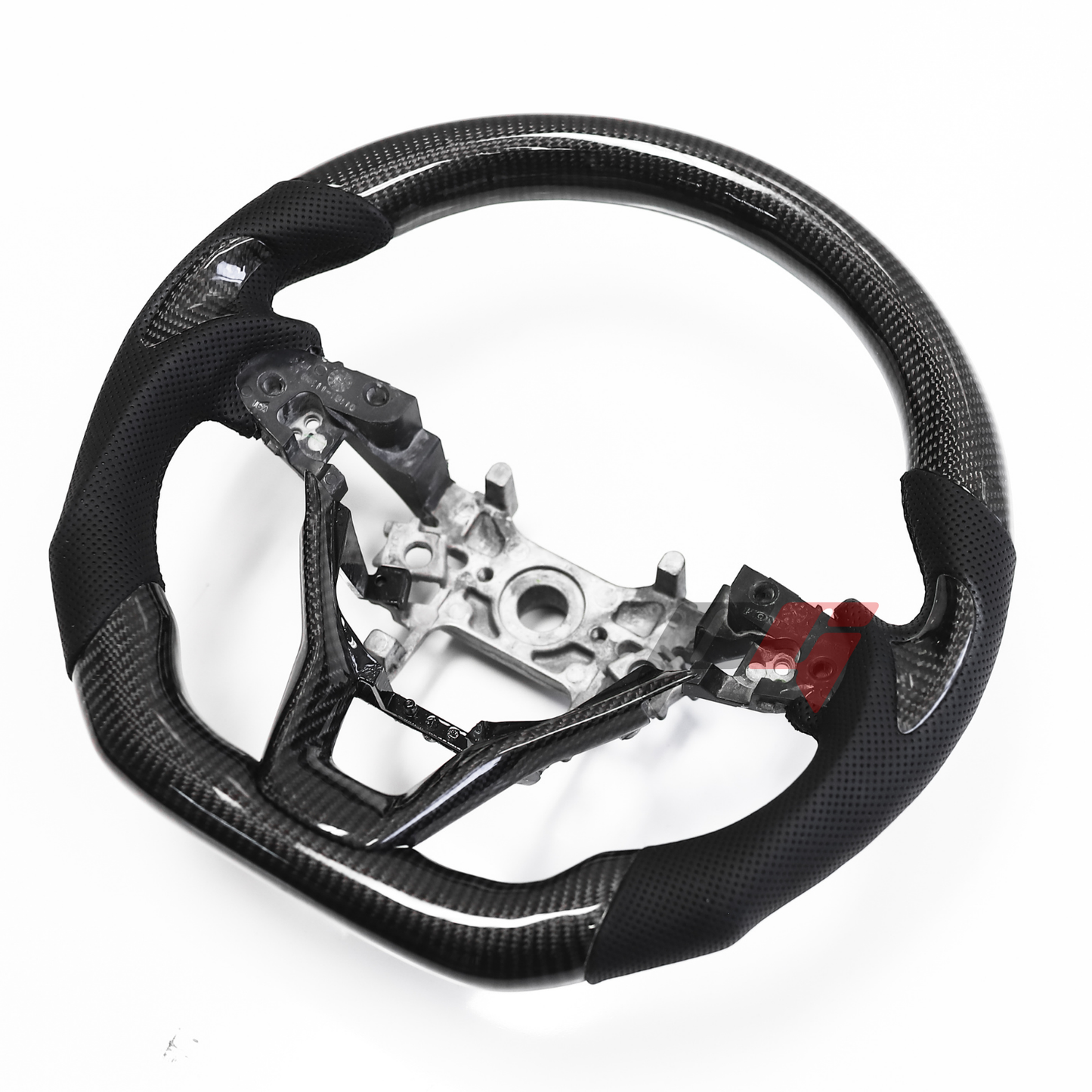 FOR 2018-2022 HONDA ACCORD CARBON FIBER & LEATHER STEERING WHEEL