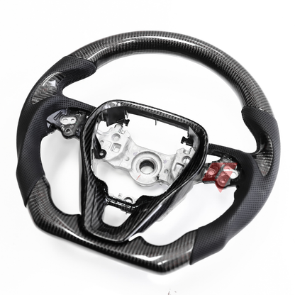 FOR 2019-2024 TOYOTA COROLLA CARBON FIBER & LEATHER STEERING WHEEL