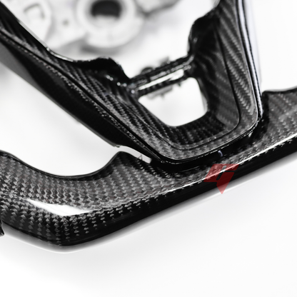 FOR 2019-2024 TOYOTA COROLLA CARBON FIBER & LEATHER STEERING WHEEL