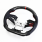 FOR 2016-2021 HONDA CIVIC CARBON FIBER & LEATHER STEERING WHEEL