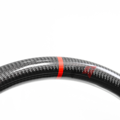 FOR 2022-2024 HONDA CIVIC CARBON FIBER & LEATHER STEERING WHEEL