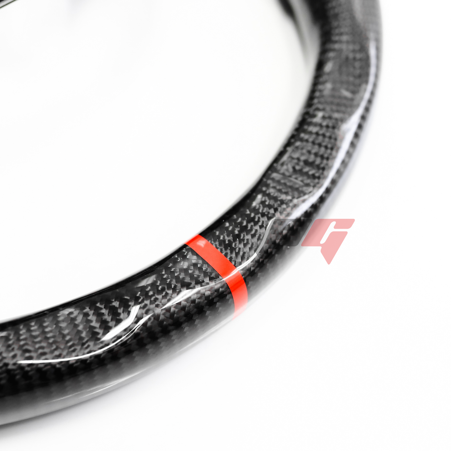 FOR 2022-2024 HONDA CIVIC CARBON FIBER & LEATHER STEERING WHEEL