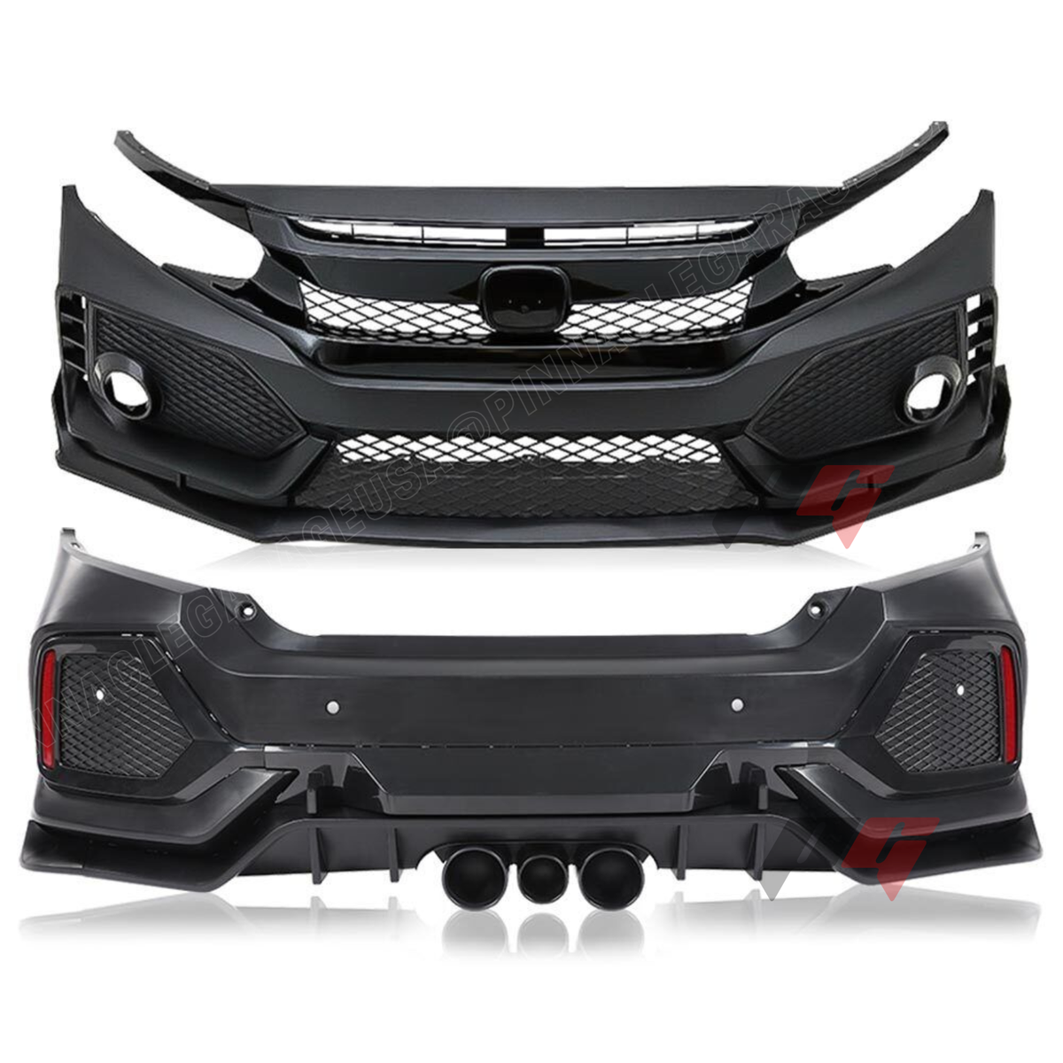 2016-2021 HONDA CIVIC 10th-Gen Type-R Style Full Conversion Body Kit