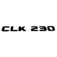 "CLK230" Gloss Black Raised Letter Emblem For Rear Trunk Lid Fits Mercedes CLK
