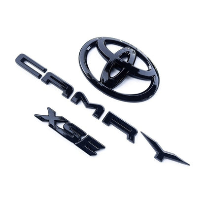 Gloss Black Emblem 3PCS Overlays for 2018–2024 Toyota Camry XSE