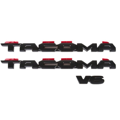 Blackout Door Emblem Overlay Kit for 2016–2023 Toyota Tacoma V6 TRD Off-Road
