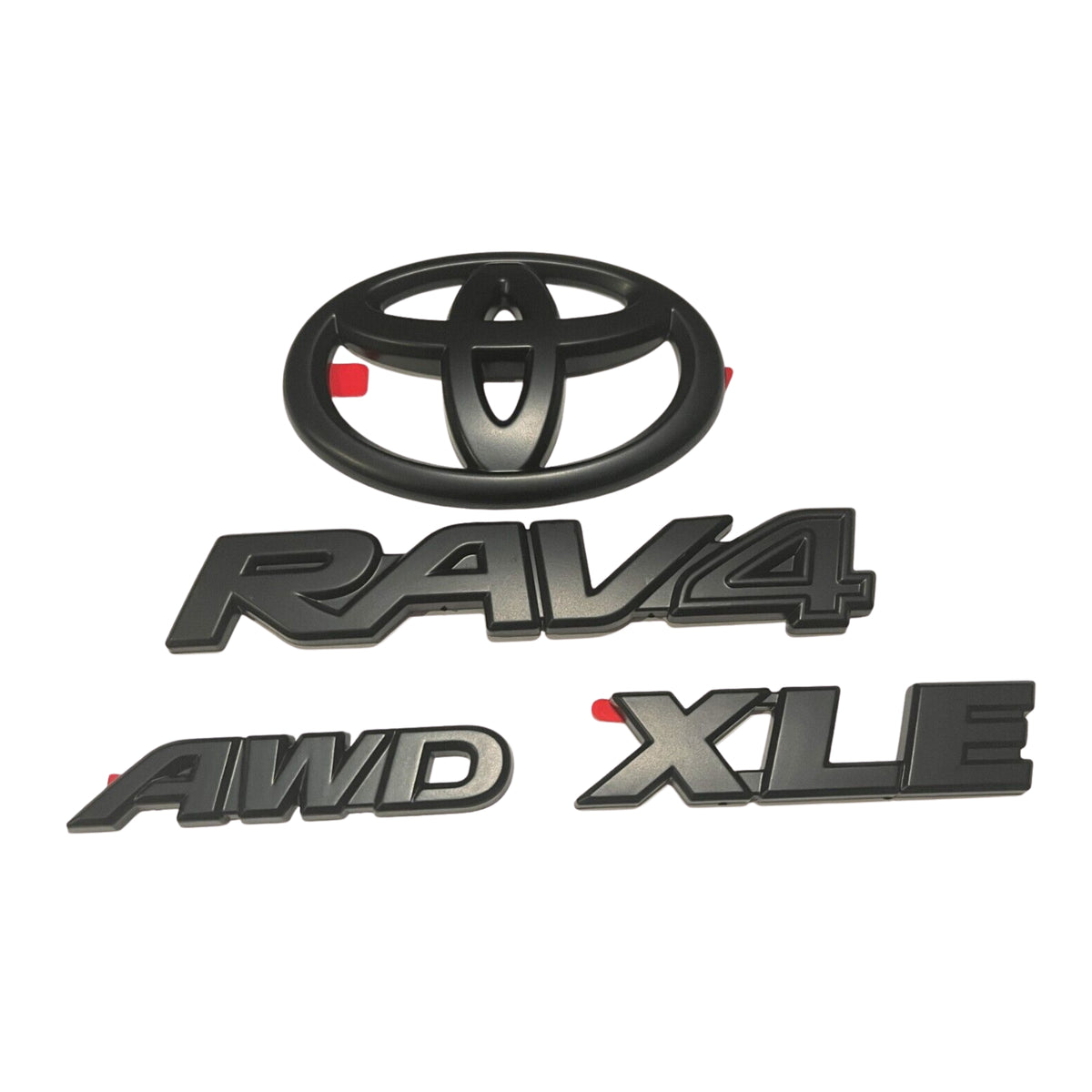 Blackout Emblem 4PCS Overlays for 2019–2023 Toyota RAV4