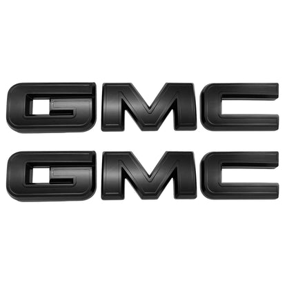 Matte Black Emblem Overlays for 2019–2023 GMC Sierra 1500 2500HD 3500HD