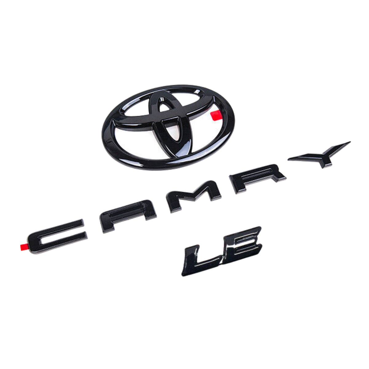 Blackout Emblem Overlays for 2018–2022 Toyota Camry LE