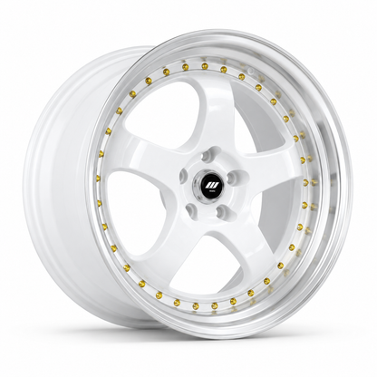 WKS-2 | WORK MEISTER Style Wheels White Machined Lip