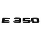 "E350" Gloss Black Raised Letter Emblem For Rear Trunk Lid Fits Mercedes E Class