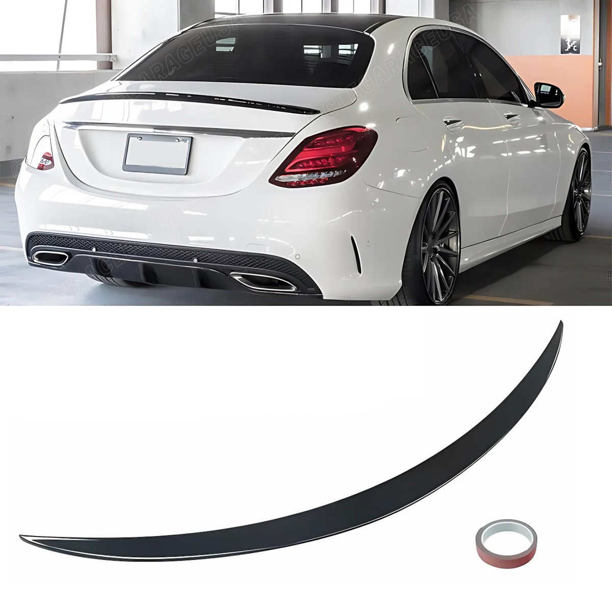 2014-2019 Mercedes Benz C-Class/ C63 W205 Rear AMG Style Trunk Lip Spo ...