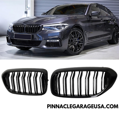 2017-2020 BMW G30 5 Series Gloss Black Front Kidney Grille Grill