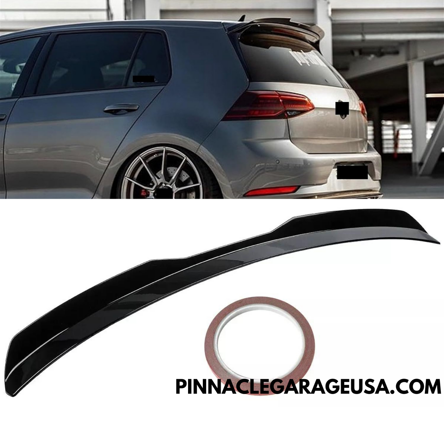 2012-2020 VW Volkswagen Golf 7/7.5 GTI Rear Roof Window Spoiler