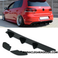 2010-2014 VW Volkswagen Golf 6 GTI Rear Bumper Lip Diffuser Splitter