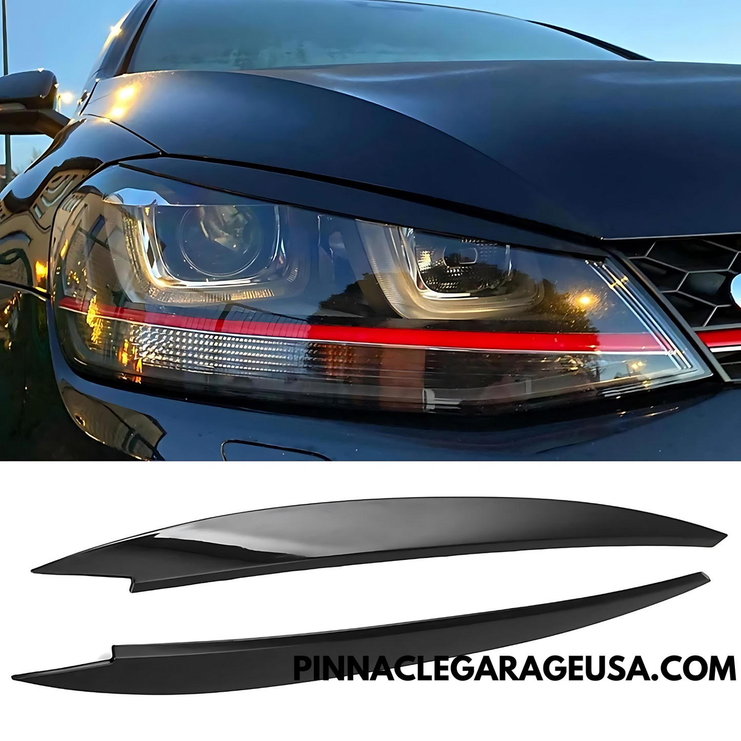 2015-2021 VW Volkswagen MK7 Golf 7 Front Headlight Eyebrow Trim