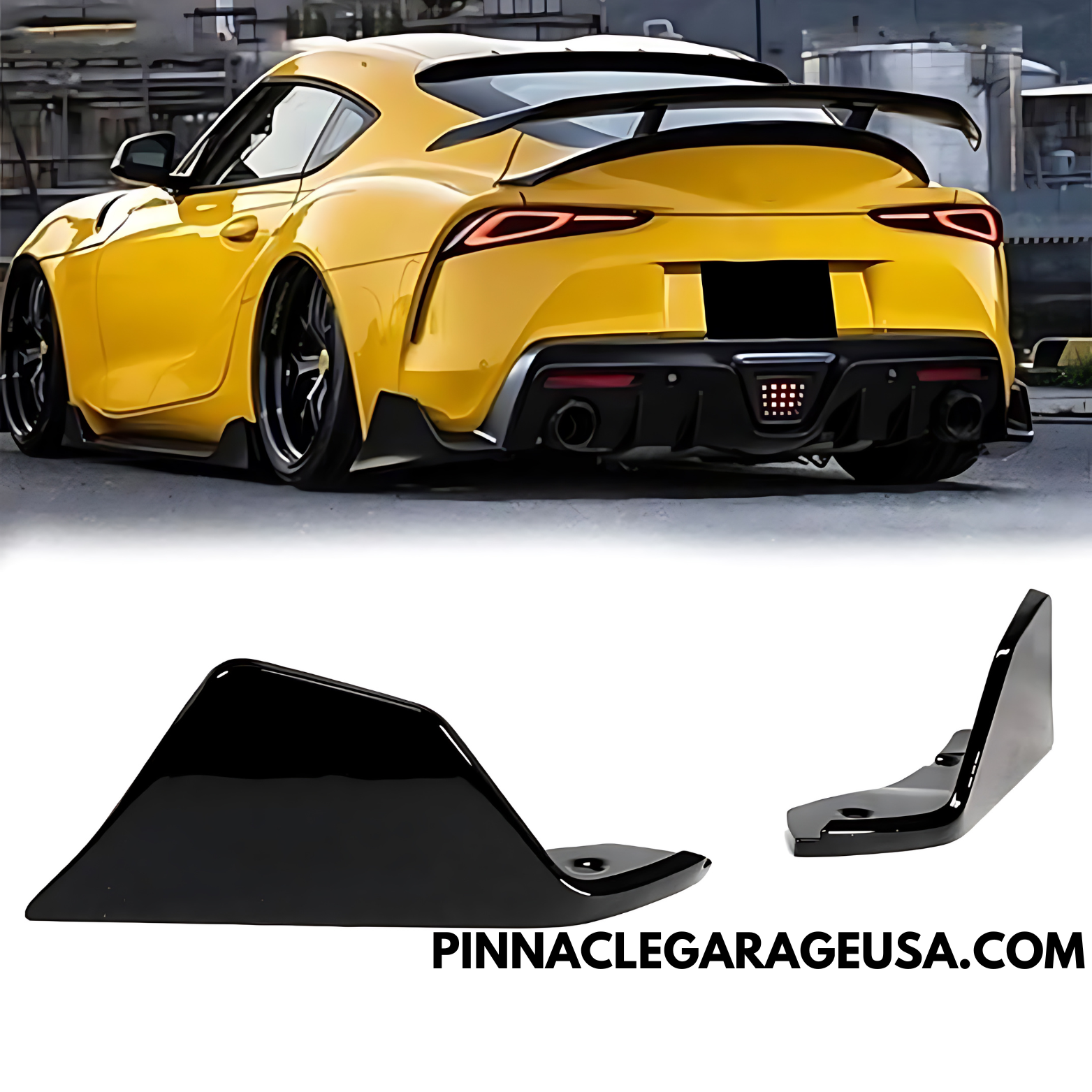 2020-2024 Toyota Supra A90 Rear Bumper Side Splitter Aprons Splats ...